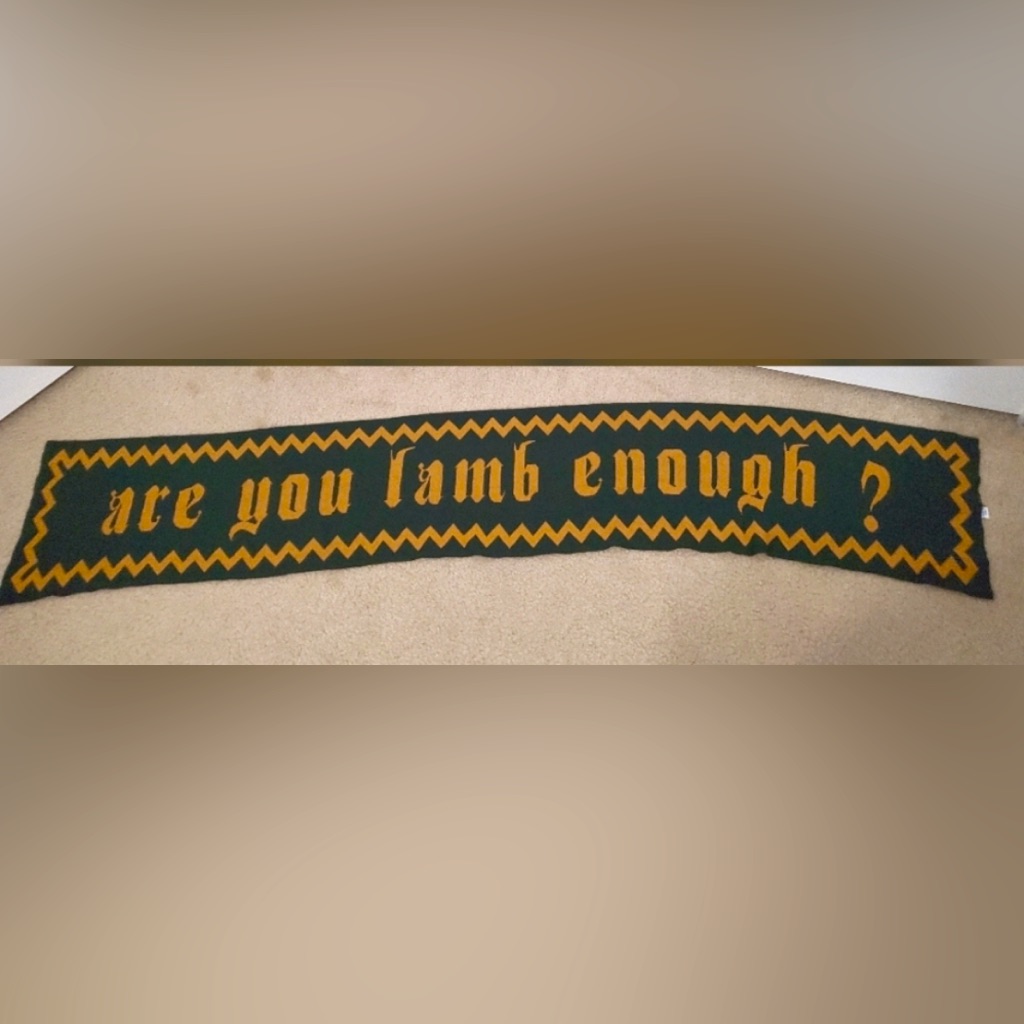 Bnwot!Rare!Gwen Stefani L.A.M.B. Yellow & Green Cashmere Scarf!